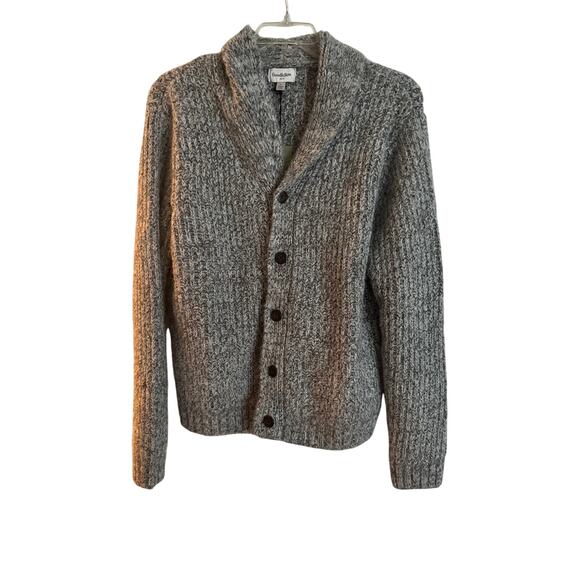 GOODFELLOW & CO Gray Chunky Shawl Collared Cardigan Size Large New w/ Tag - Picture 6 of 10
